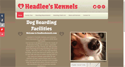 Desktop Screenshot of headleeskennels.com